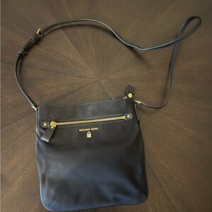 Michael Kors Black and Gold Crossbody Bag